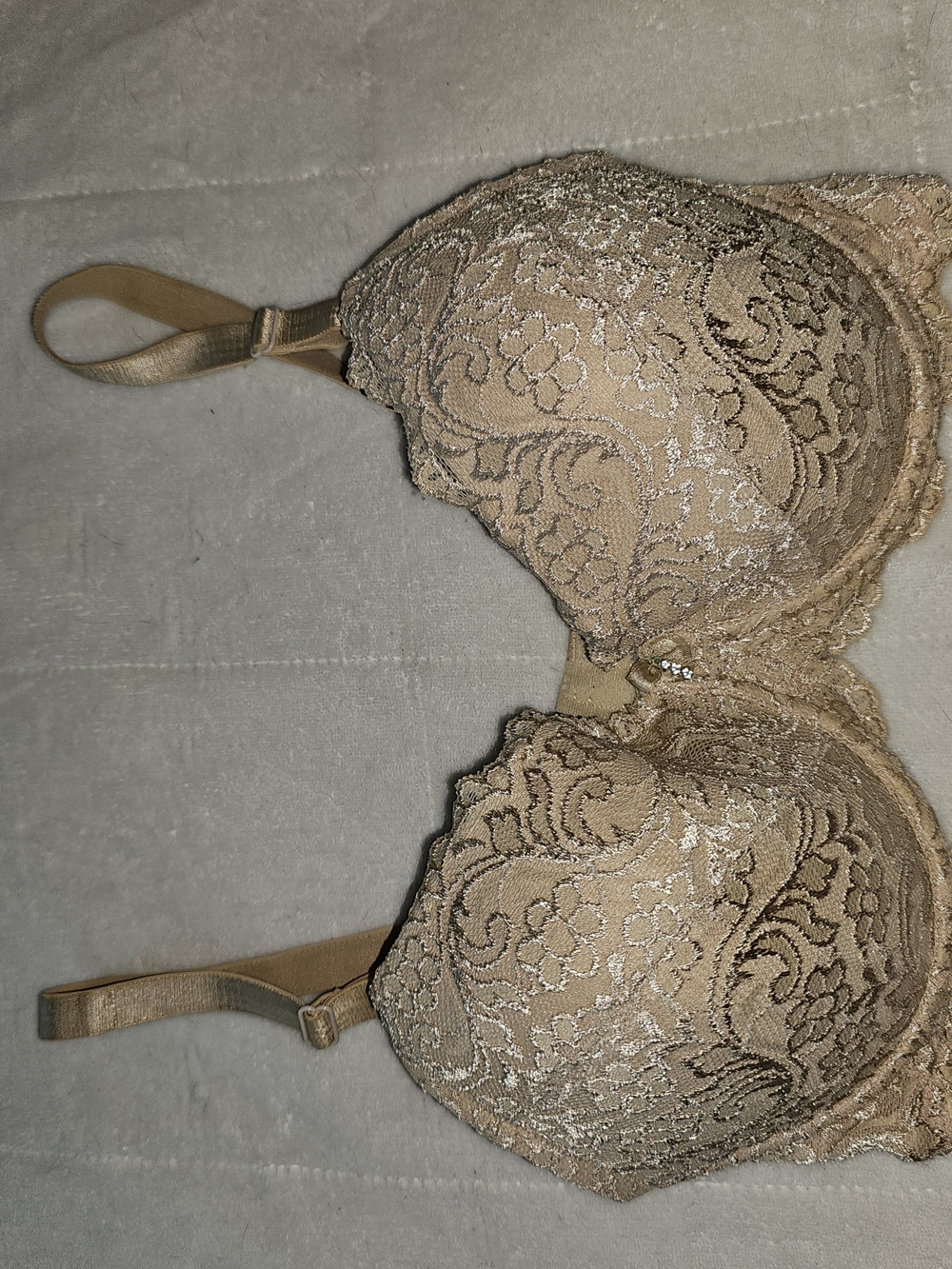 smart & sexy Beige/cream Floral Lace Contour Bra